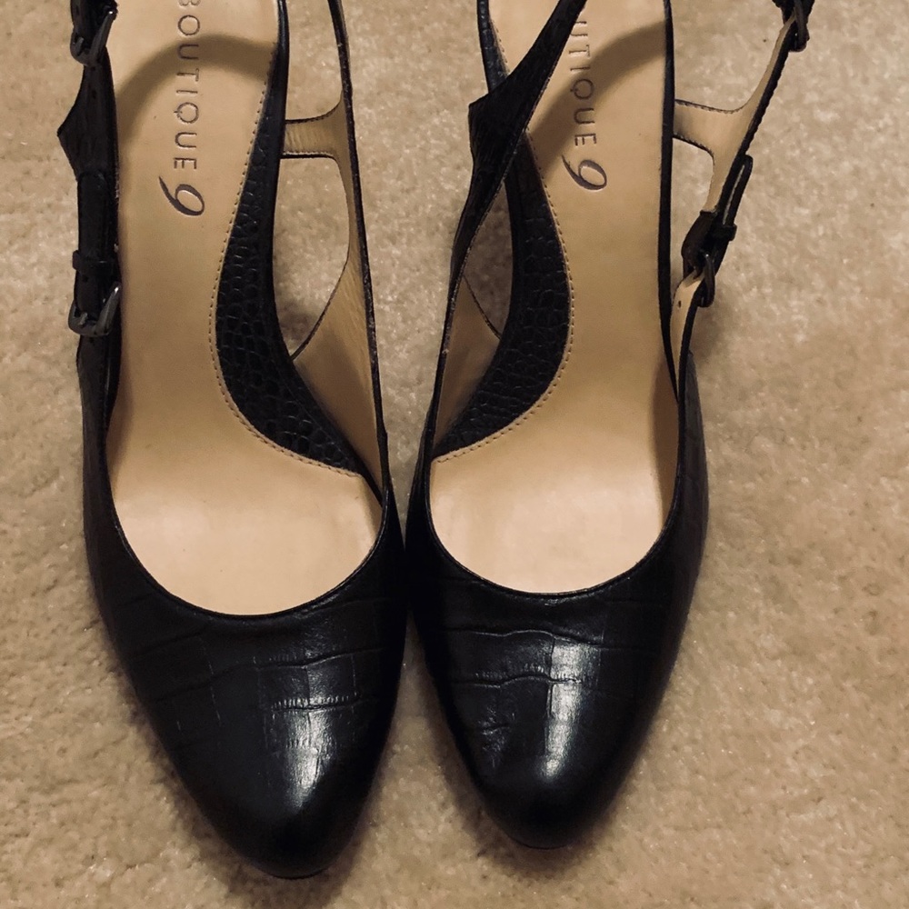 Boutique 9 black slingback